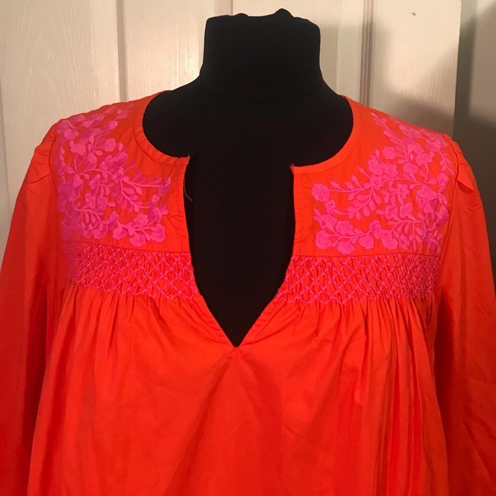 J. Crew NEW Embroidered Popover Dress with Ruffled Hem S - Picture 5 of 10